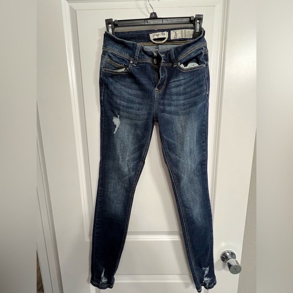 Indigo Rein Dark Blue Skinny Jeans